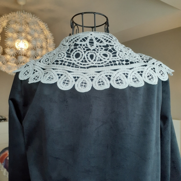 Victorian embroidered collar shirt dress - Picture 7 of 10